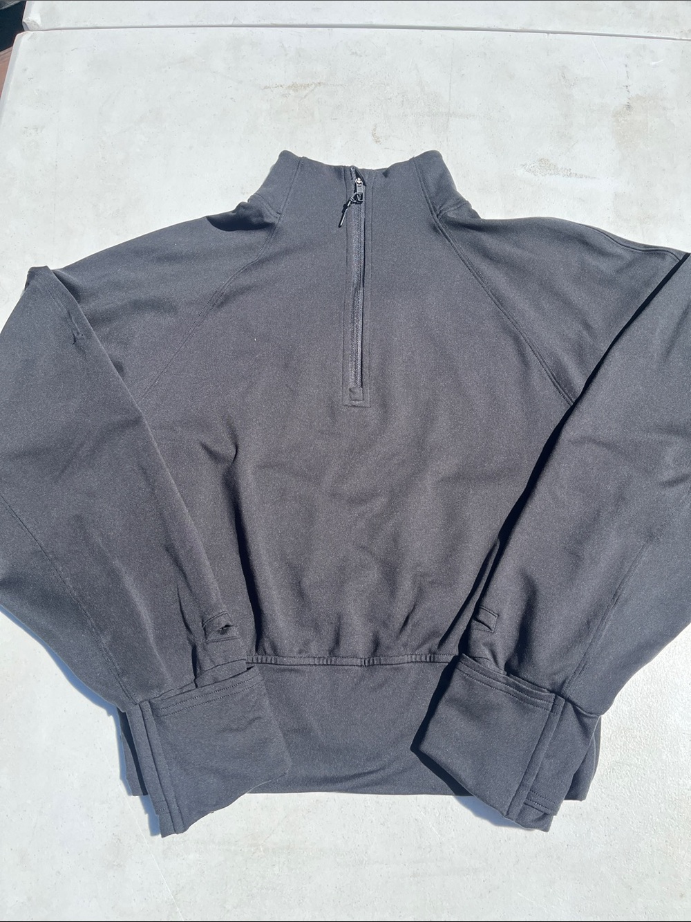 lululemon athletica Women's Black Half-Zip Sweater